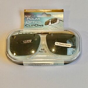 POLAR OPTICS PREMIUM CLIP ON - POLARIZED LENSES - 56 REC G